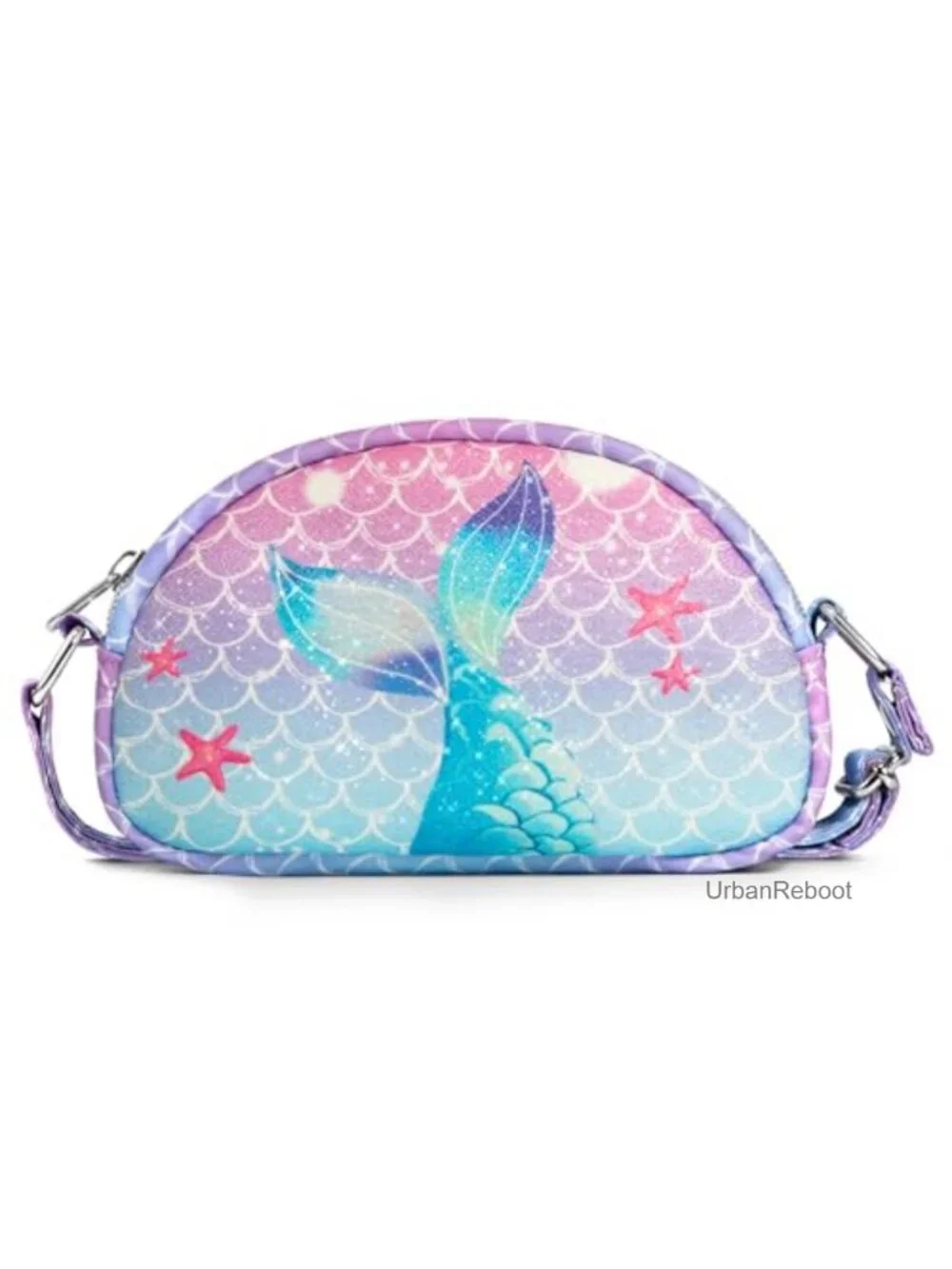 Toddler Mermaid Purse Adjustable Crossbody Wallet for Girls 3-8